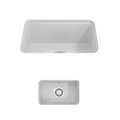 Bocchi 18 in W x 12 in L x 8 in H, Fireclay, Fireclay Kitchen Sink 1358-002-0120